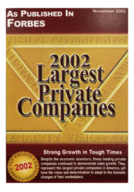 Cover for 2002 Forbes Largest Private Companies Publication